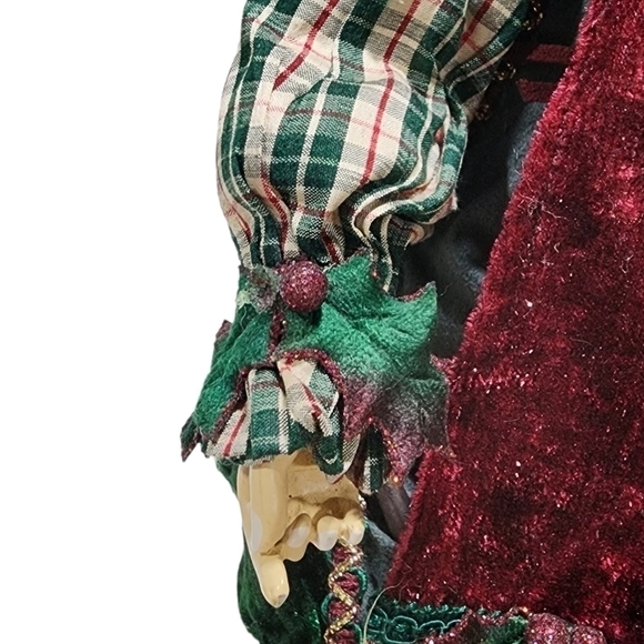 Santa's Helper Head toy maker Elf posable figure 19" Old World - Picture 11 of 14